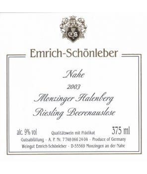 HALENBERG Riesling Beerenauslese GL 2003 0,375L