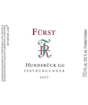 HUNDSRÜCK Spätburgunder (Pinot Noir) GG 2017 1,5L