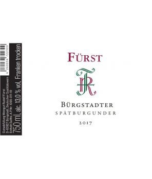 "Bürgstädter Spätburgunder" (Pinot Noir) OW 2017 0,75L