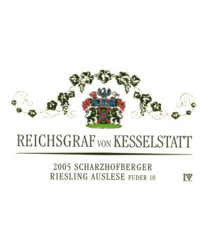 SCHARZHOFBERGER Riesling Auslese-Goldkapsel "Tonel 10" GL 2005 0,375L